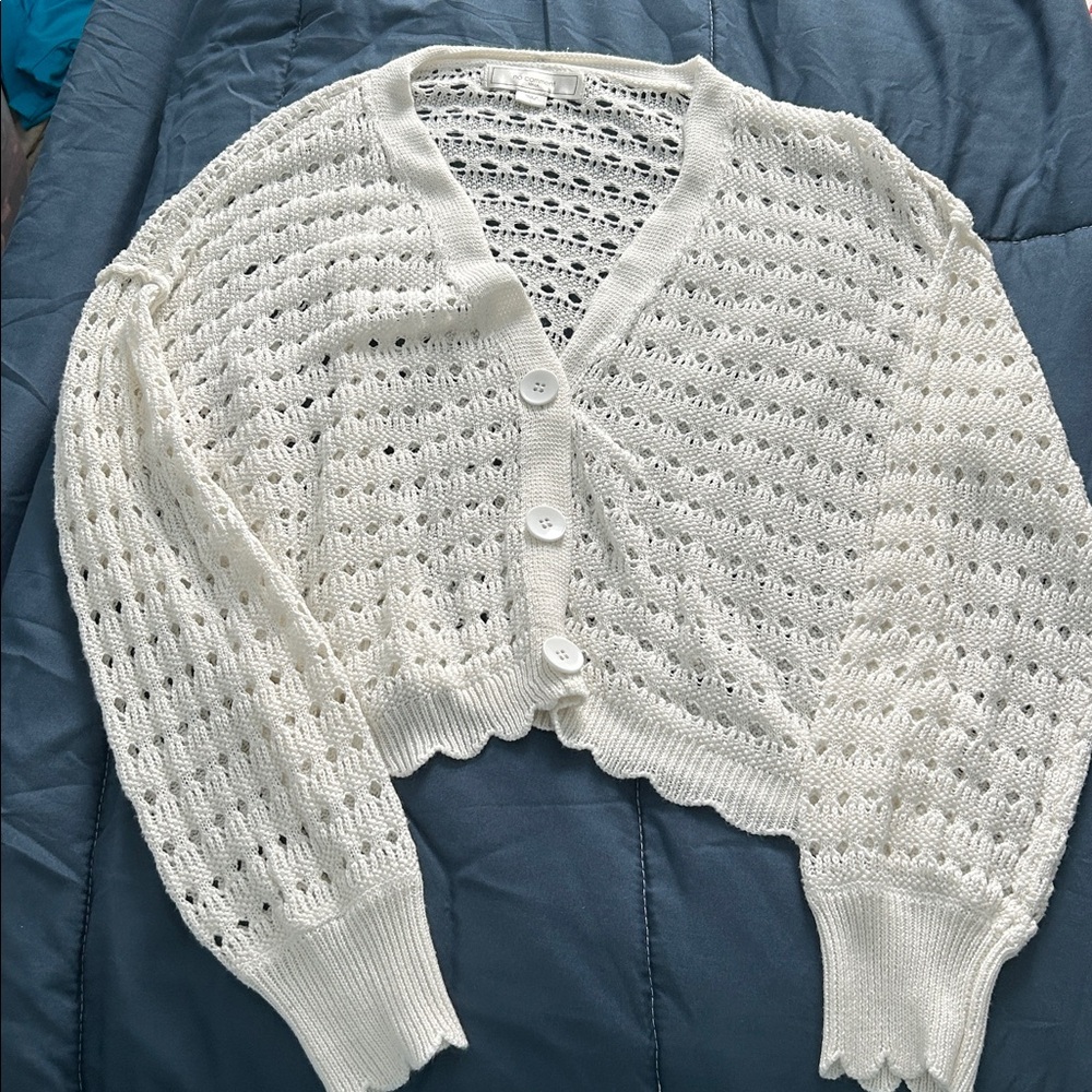 Elegant Cream Women's Cardigan